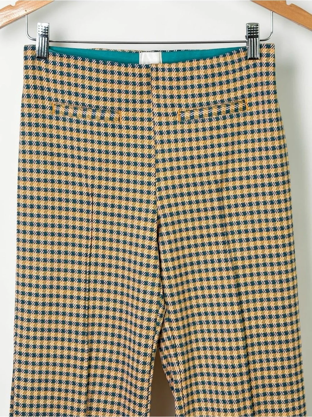 Anthropologie Maeve Houndstooth Knit Cuffed Wide Leg Crop Pants Size XS - Picture 5 of 13